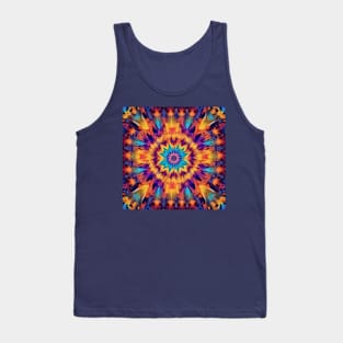 Trippy Spiritual Kaleidoscope Pattern Tank Top